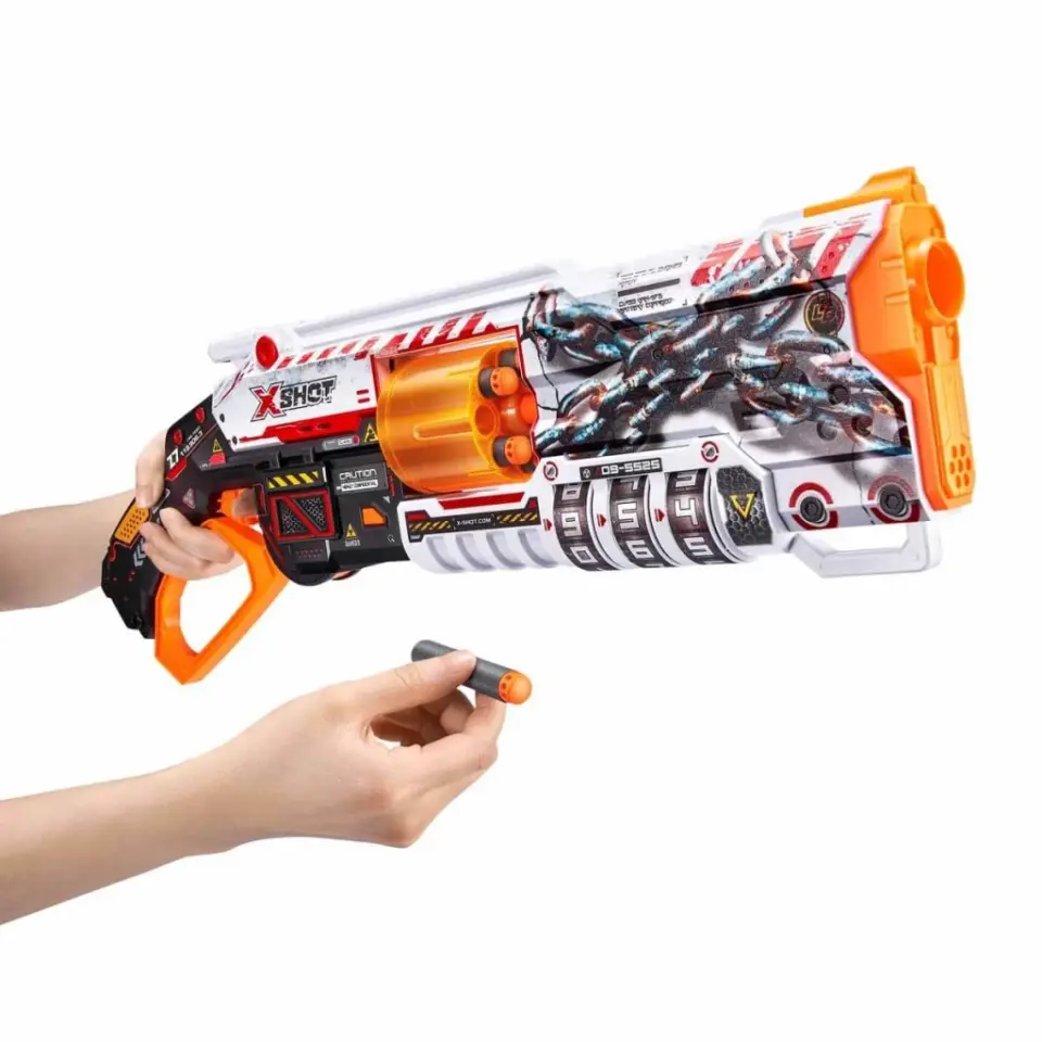 Sunman Oyuncak X-Shot Skins Lock Blaster 16 Mermili Sünger Dart Atan Silah – 56 cm Oyuncak Tüfek | S00036606