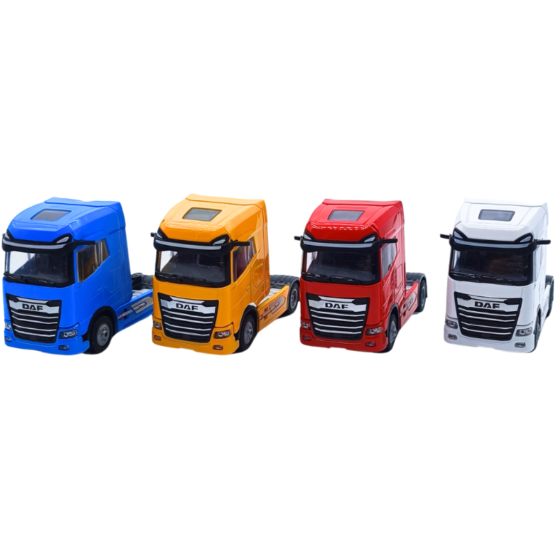 Metaş Oyuncak 4'lü Sürtmeli Işıklı Metal Diecast Tır Kafası Seti 211298