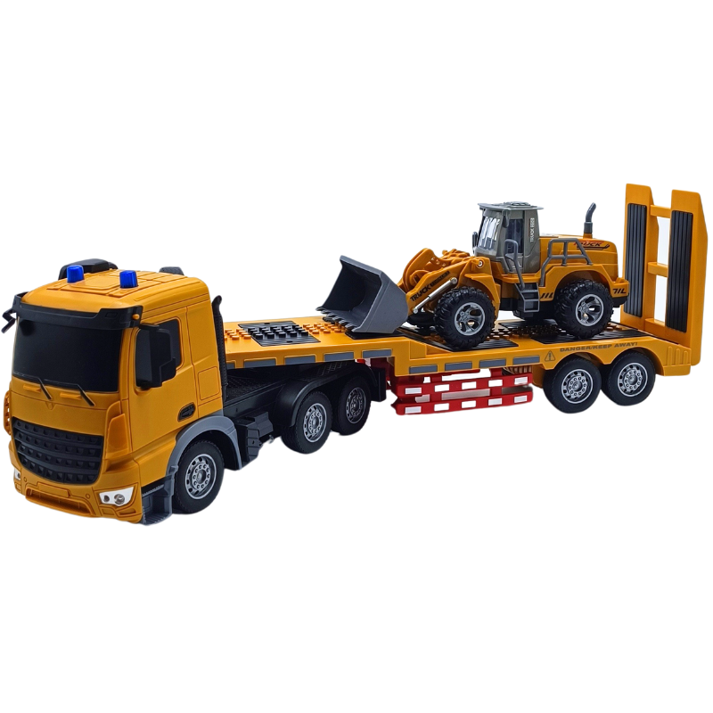 Can-Em HT079 Şarjlı Uzaktan Kumandalı Işıklı Transporter Tır 1:24 | Rc Full Fonksiyon Kamyon – 3+ Yaş