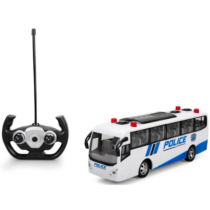 Suncon Işıklı Şarjlı Uzaktan Kumandalı 30 cm Polis Otobüsü S01001987