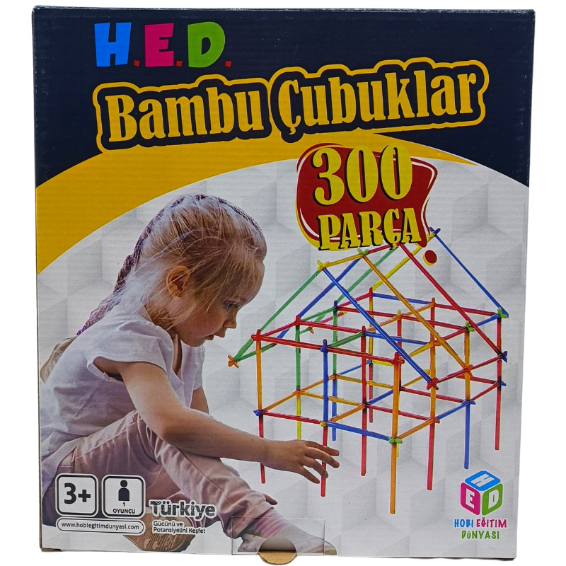 Hobi Eğitim Dünyası Eğitici Bambu Inşa Çubukları HED-333