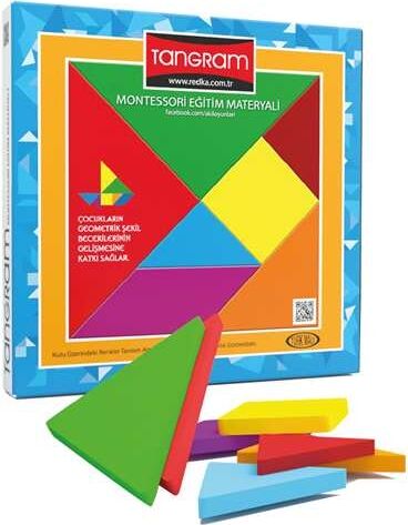 Redka Ahşap Renkli Tangram Eğitici Oyuncak RD5144