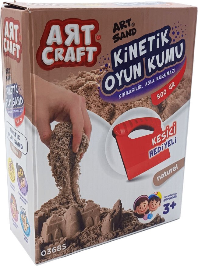 Art Craft Aksesuarlı Naturel Kinetik Kum 500GR 03685