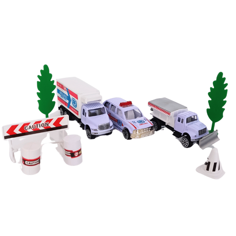 Armağan Oyuncak 10 Parça Metal Ambulans Seti JP9103