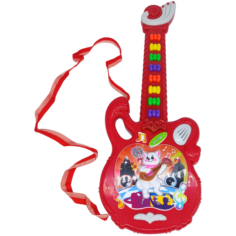 Canali Oyuncak Poşetli Işıklı ve Sesli Efsane Oyuncak Gitar CNL-1921B