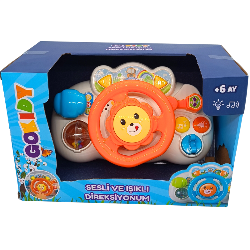 Gokidy Eğitici Öğretici Erken Eğitim Oyuncak Işıklı Sesli Direksiyon 63159