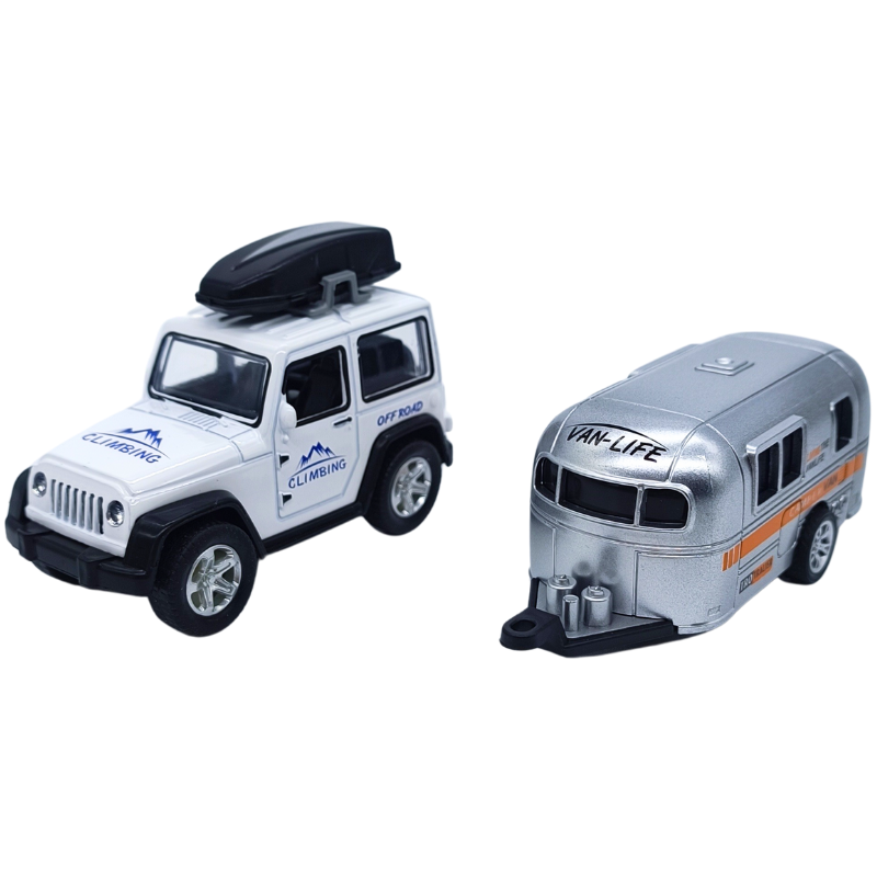 Gokidy Diecast Metal Araba Karavanlı 61501