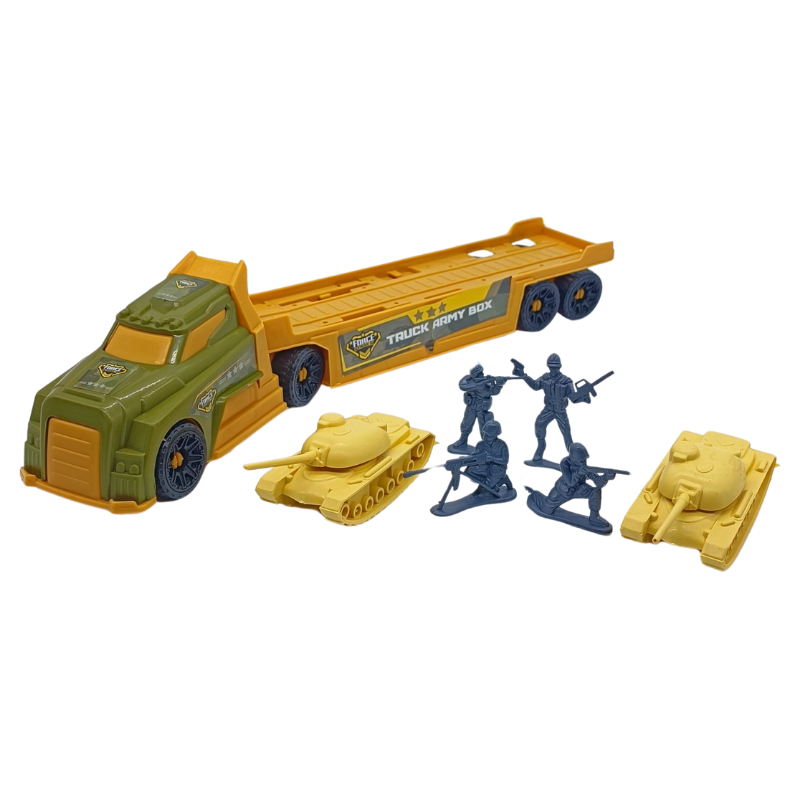 Molmo Toys Taşıyıcı Tır Arabalı ve Asker Temalı  Oyuncak Seti NZM-182 / Nzm 180
