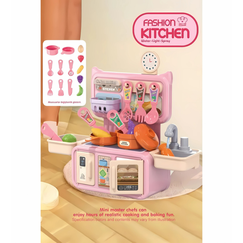 Kayyum Mini Mutfak Seti Evcilik Oyunu 2560