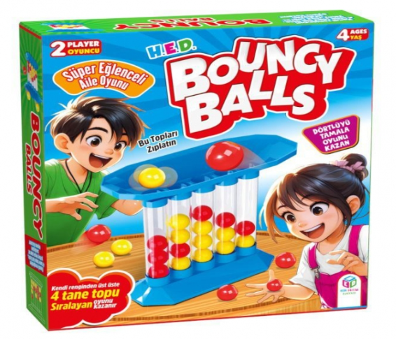 HED Bouncy Balls Kutu Oyunu – 2 Kişilik Strateji ve Beceri Masa Oyunu 7+ Yaş