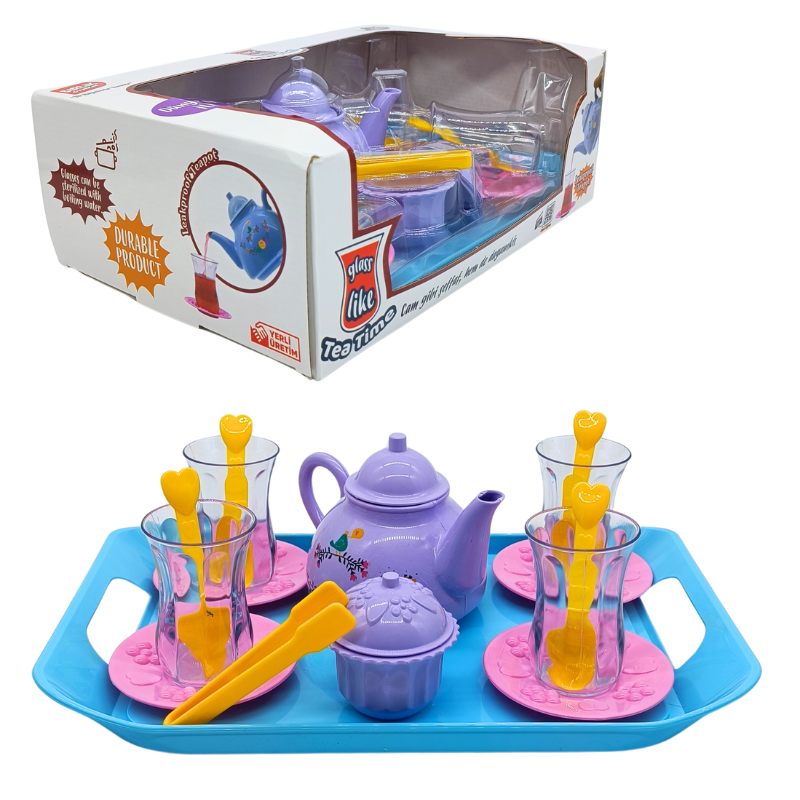 Birlik Oyuncak İnce Belli Bardak/Fincan Çay Seti URT011010