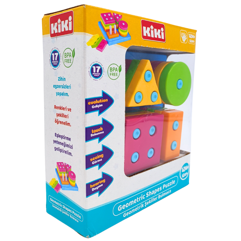 Kiki Geometrik Şekiller Bulmaca Eğitici Oyuncak AE1410