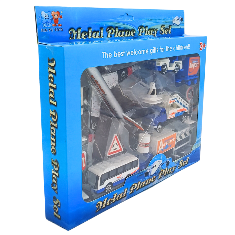 Canem Oyuncak Kutulu Metal Havalimanı Seti