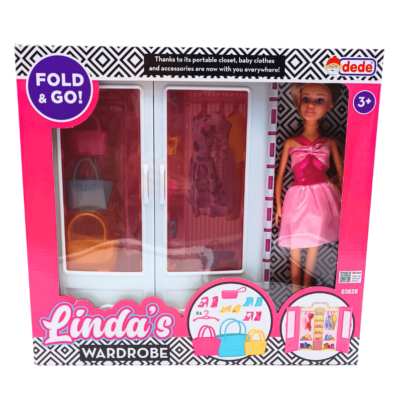 Dede Oyuncak Linda'nın Bebekli Gardrobu 03828