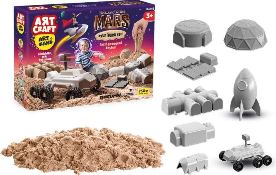 Fen Toys Artcraft Görevimiz Mars Kinetik Kum Seti 750GR 03743