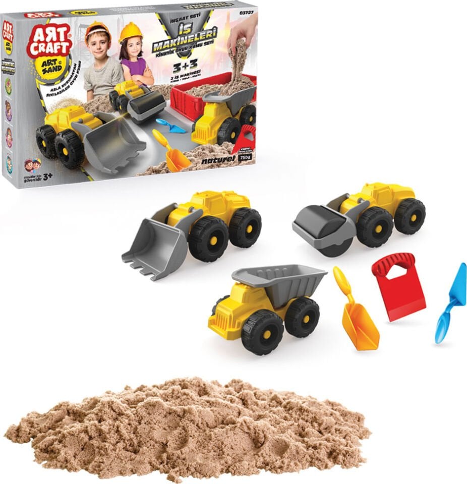 Fen Toys Fen Oyuncak Artcraft Iş Makineleri Kinetik Kum Seti 750GR 03727
