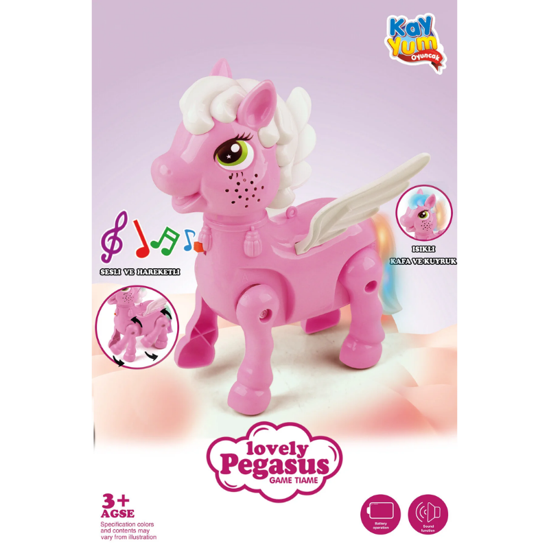 Kayyum Oyuncak Yürüyen Pilli Oyuncak At Pembe 2570