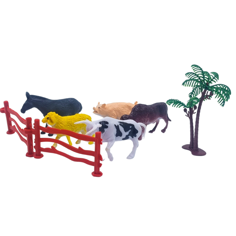 Samatlı Oyuncak Pvc Mini Oyuncak Çiftlik Hayvanları Eğitici Set 2038