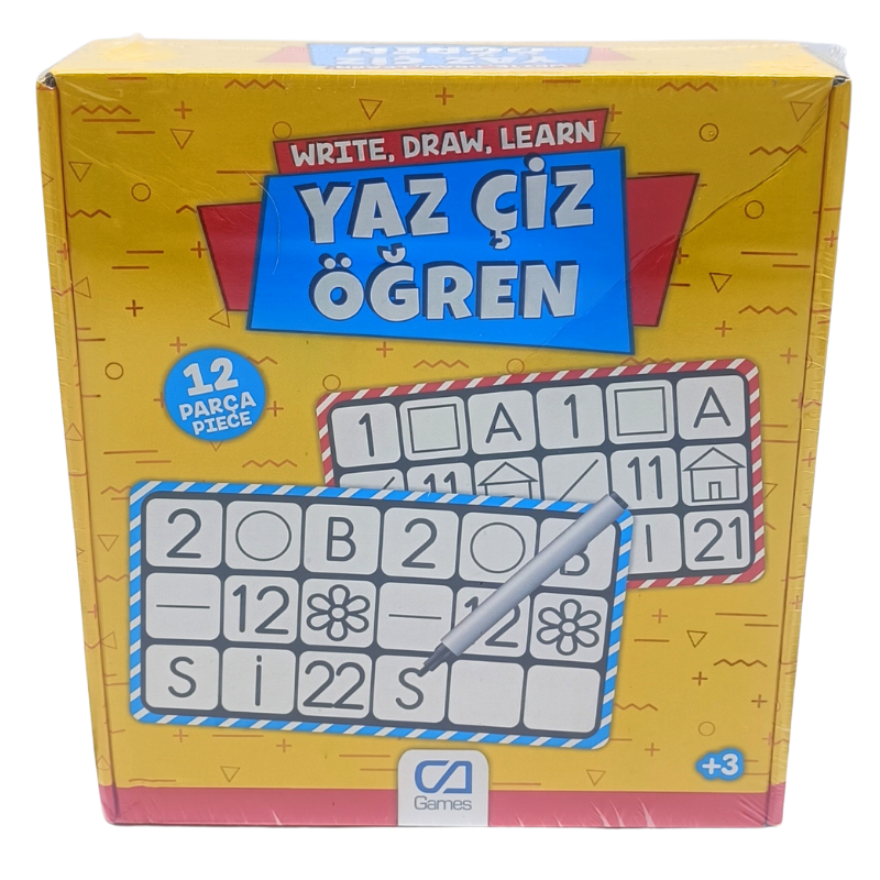 Ca Games Yaz Sil Öğren | Silinebilir Eğitici Kartlar | Okul Öncesi Aktivite | 5204