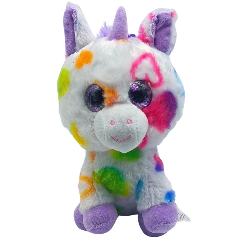 25 cm Renkli Unicorn Peluş Oyuncak PL62861