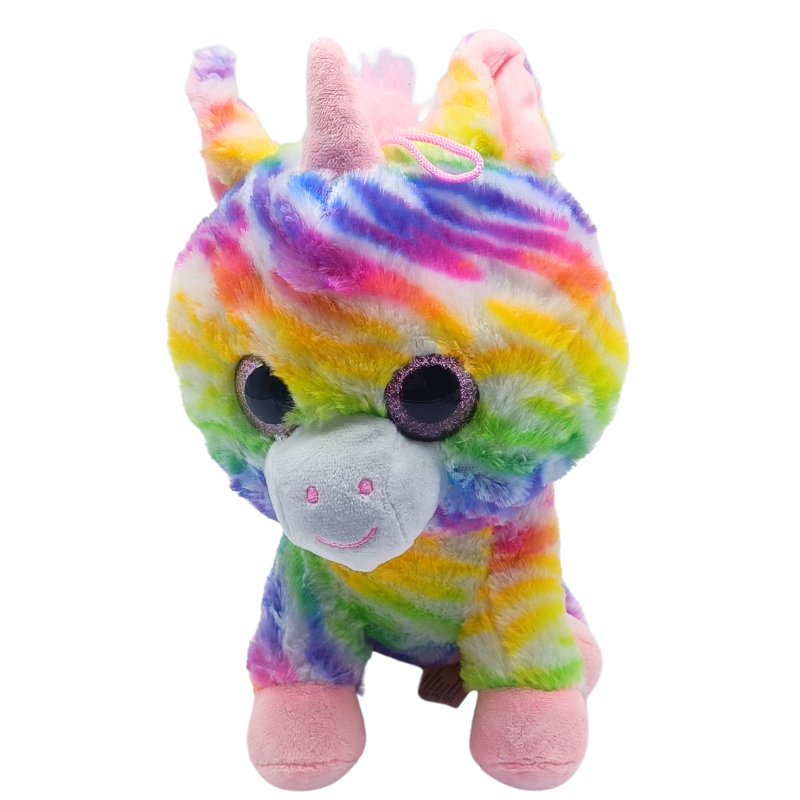 25 cm Renkli Unicorn Peluş Oyuncak PL62861