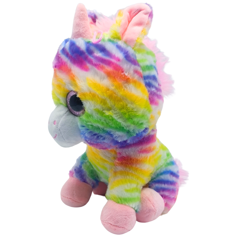 25 cm Renkli Unicorn Peluş Oyuncak PL62861