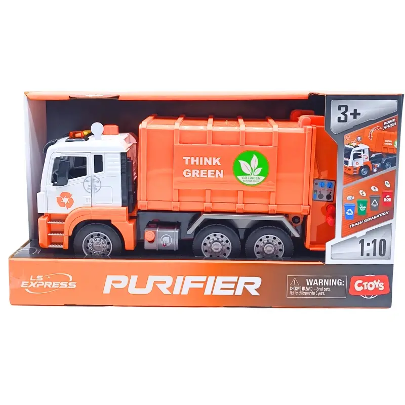 Ctoy 1:10 Büyük Boy Oyuncak Çöp Kamyonu | CTOY-WY1115B