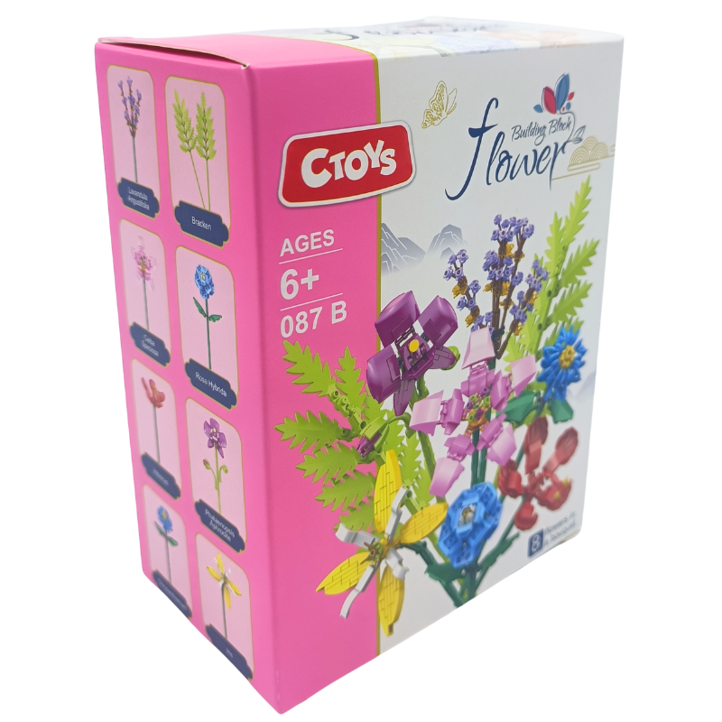 Ctoy Mini Çiçek Blok Yapı Seti CTOY-749