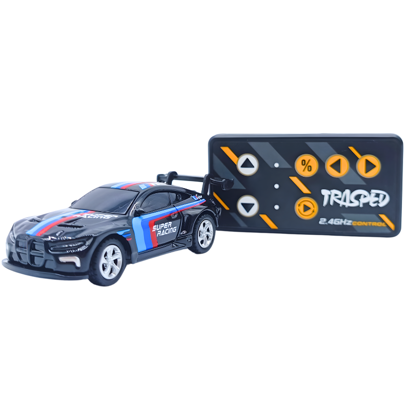 Gokidy 1:64 Ölçek Metal Işıklı Mini Uzaktan Kumandalı Yarış Arabası 65616