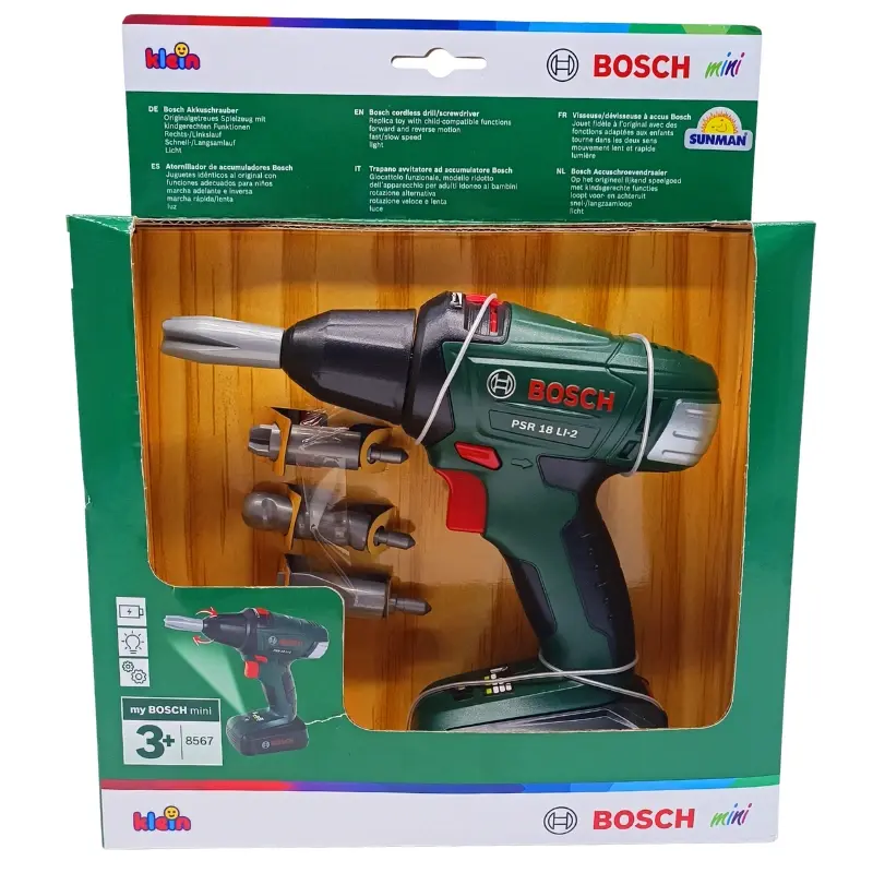 Sunman Oyuncak Bosch Pilli Matkap Seti S00008402