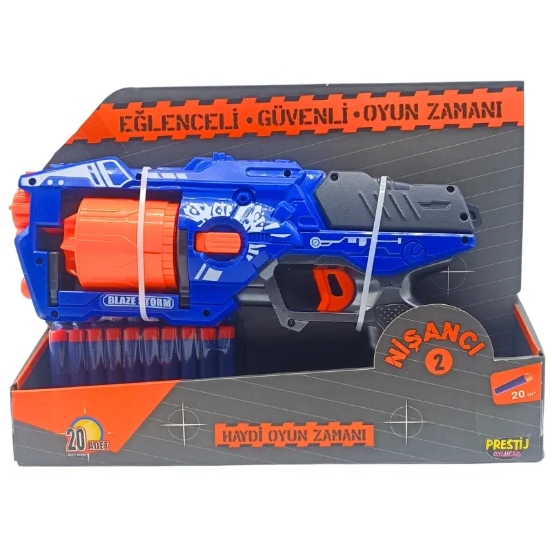 Prestij Oyuncak Nişancı-2 Sünger Dart Silahı FAB.6464