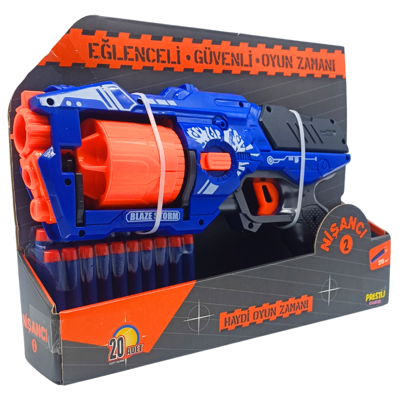 Prestij Oyuncak Nişancı-2 Dart Fırlatıcı Oyuncak Silah FAB.6464