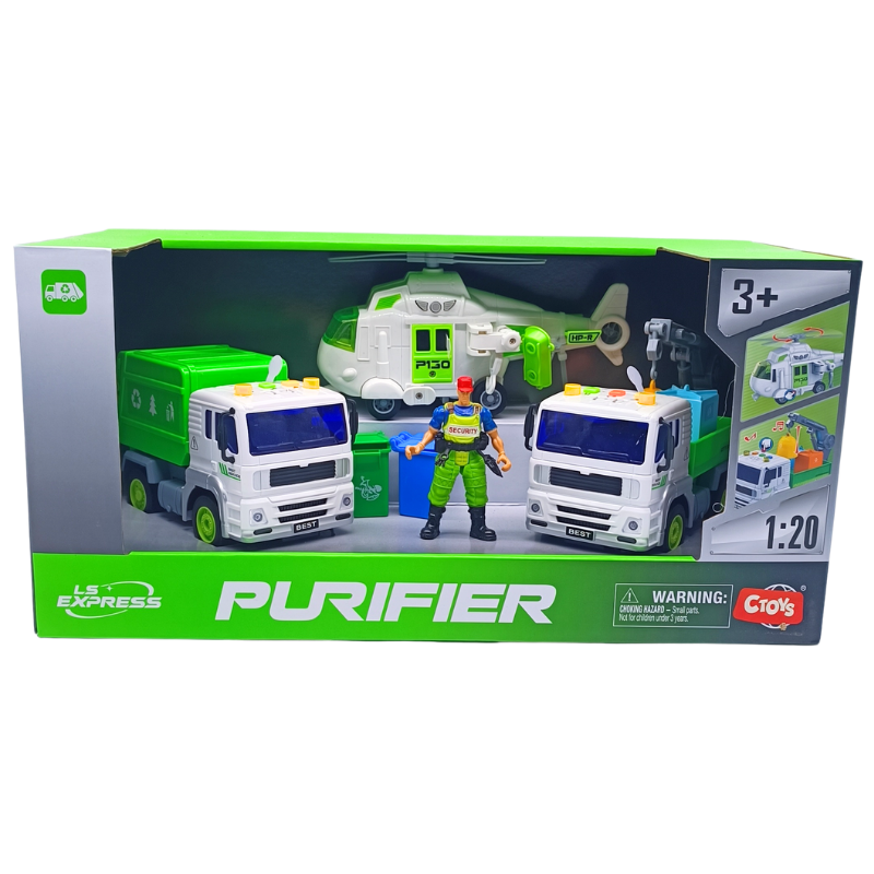 Ctoy Işıklı ve Sesli Çevre Temizlik Araçları Seti CTOY-WY521A