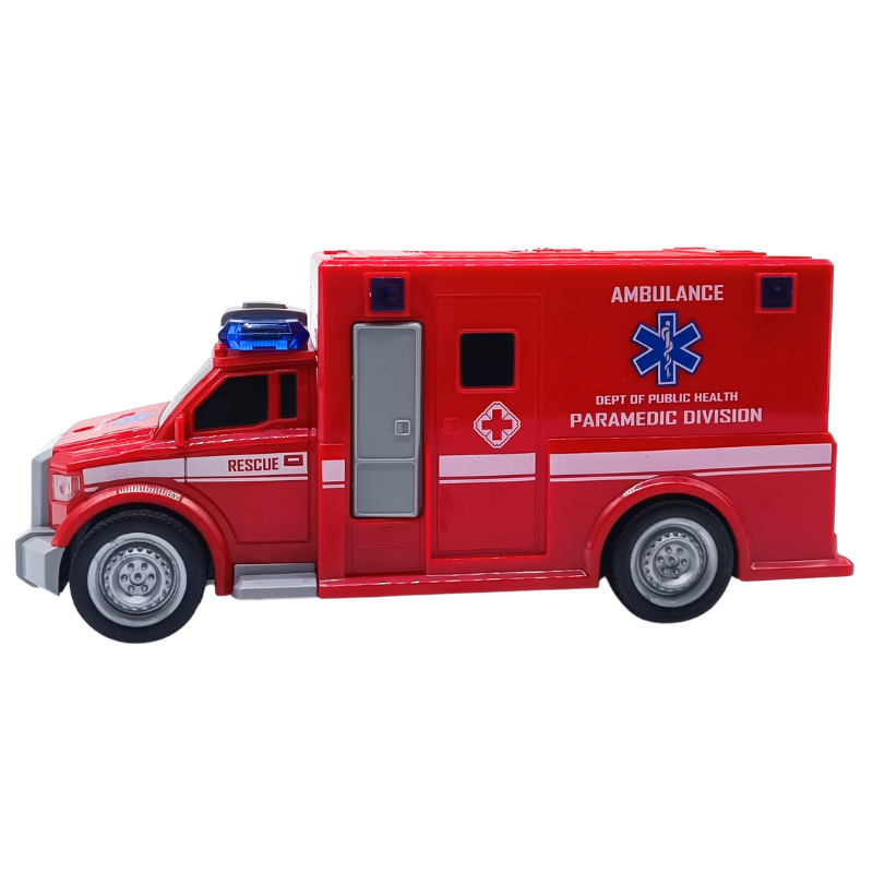 Ctoy 1:20 Ölçek Işıklı  ve Sesli Oyuncak Ambulans CTOY-WY670B