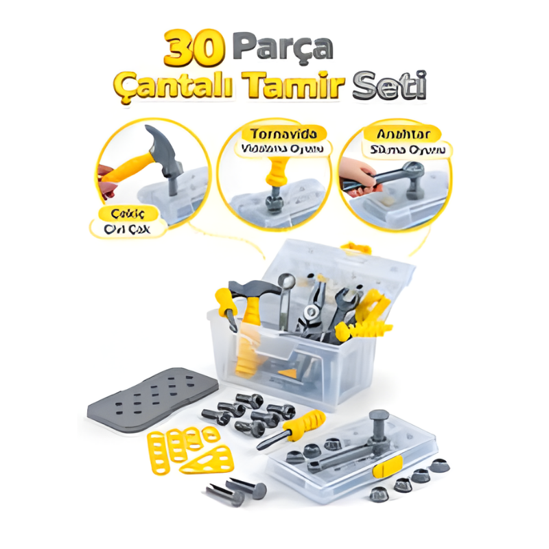 Dolu Çantalı Oyuncak Tamir Seti D-6143